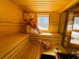 Roubenka Krkonoe - sauna a pec - Doln T