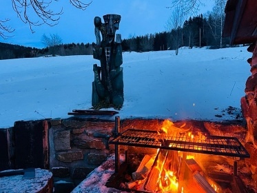 Roubenka Krkonoše - sauna a pec - Dolní Tříč