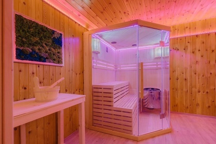 Chalupa s baz�nem - hrad Tol�tejn - Lu�ick� hory