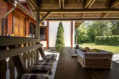 Chata sauna a koupací sud - Slovenský ráj