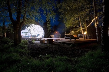 Wellness glamping IGLOO - sauna a koupac� sud