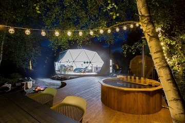 Wellness glamping IGLOO - sauna a koupac� sud
