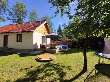 Chata bazén a loďka - CHKO Třeboňsko - Cep
