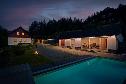 Chalupa �umava - baz�n a sauna - Chur��ov