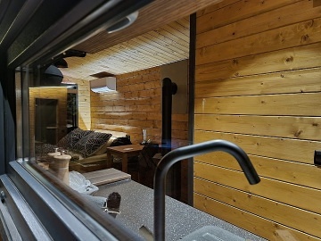 Glamping Prusiny - sauna a koupac sud