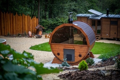 Glamping s wellness - Čelina - přehrada Slapy