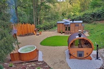 Glamping s wellness - Toulava - p�ehrada Slapy