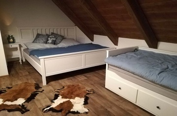 Roubená chalupa s bazénem - Rychlebské hory