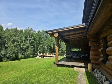 Wellness srub a koupac� jezero - Novohradsk� hory