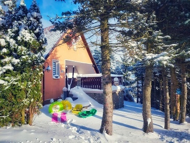 Chata bazn a sauna - Lesensk pl - Krun hory