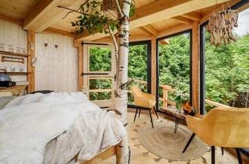 Glamping na samotě v korunách stromů - Ještěd