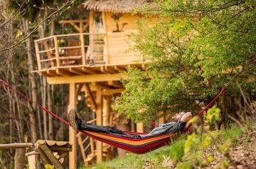 Glamping samota v lese s výhledem na Ještěd