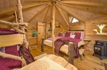 Glamping samota v lese s výhledem na Ještěd