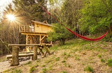 Glamping samota v lese s výhledem na Ještěd