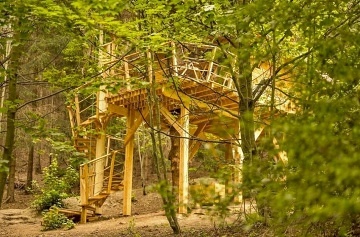 Glamping samota v lese s výhledem na Ještěd