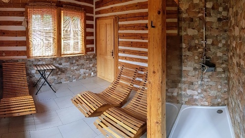 Roubenka s wellness - sauna - vířivka - bazén