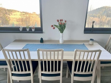 Krunohorsk chata se saunou - samota u lesa