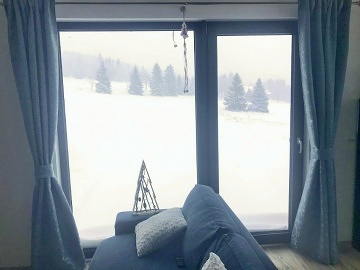 Krunohorsk chata se saunou - samota u lesa