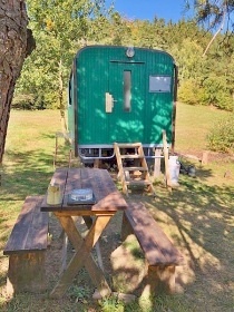 Glamping umava - Maringotka sauna a jezrko