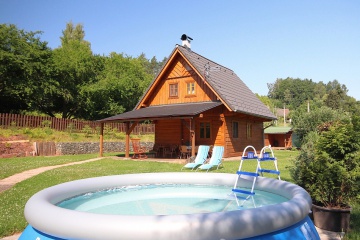 Chata s baz�nem - Geopark �esk� r�j - Novopacko