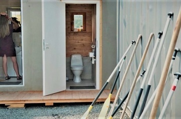 Glamping stany - v�hled na p�ehradu Slezsk� Harta