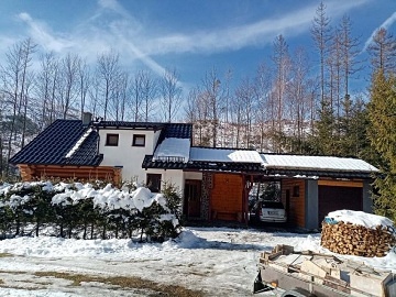 Wellness srub s bazénem - Jeseníky - Holčovice