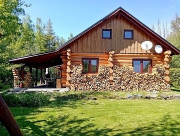 Wellness srub s bazénem - Jeseníky - Holčovice