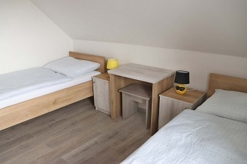 Rodinná chalupa - apartmány - výhled na Lipno