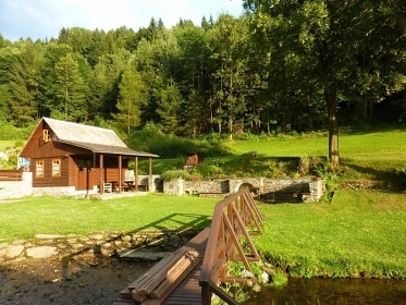 Chalupa u potoka - Jesenick� Roubenka se saunou
