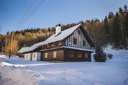 Chalupa u potoka - Jesenick� Roubenka se saunou