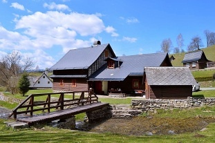 Nov� objekt: Chalupa u potoka - Jesenick� Roubenka se saunou 2M-217