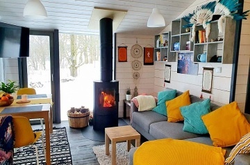 Wellness chata - v�hled do krajiny - Lu�ick� hory