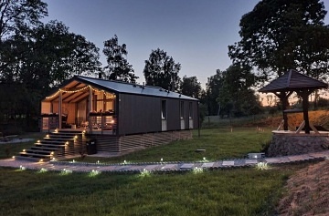 Wellness chata - v�hled do krajiny - Lu�ick� hory