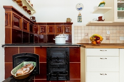 �umavsk� chalupa Plech� - sauna a kachlov� kamna