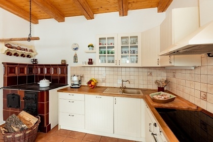 �umavsk� chalupa Plech� - sauna a kachlov� kamna