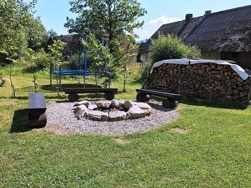 �umavsk� chalupa Plech� - sauna a kachlov� kamna