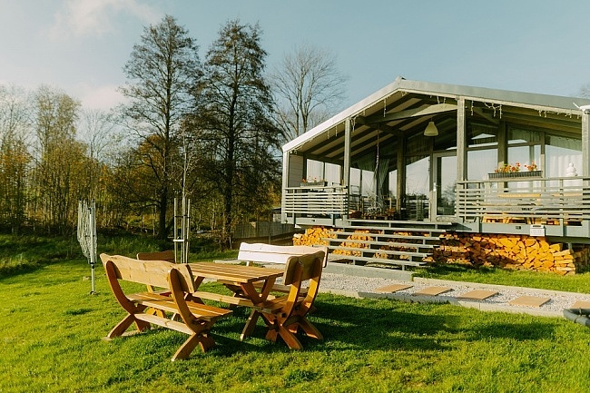 Chata s wellness - výhledy na Lužické hory