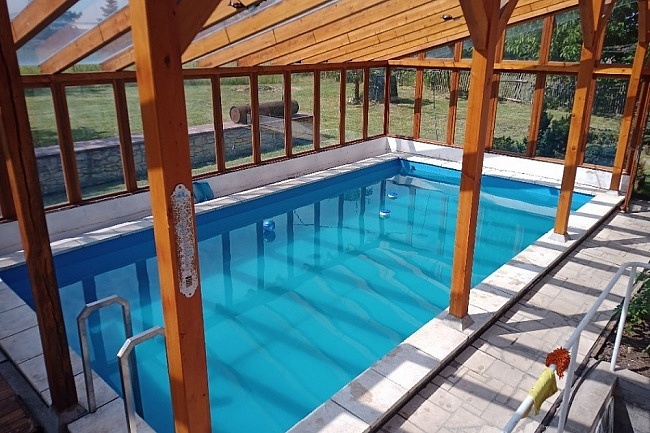 Chalupa baz�n a sauna - Fajnpark Chlumec n. C.