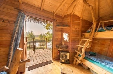 Glamping chata na vod� s wellness - ji�n� �echy