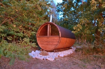 Glamping chata na vod� s wellness - ji�n� �echy