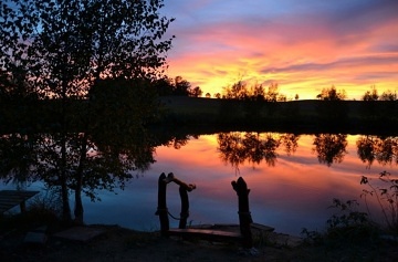 Glamping chata na vod� s wellness - ji�n� �echy