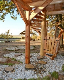 Glamping chata na vod� s wellness - ji�n� �echy