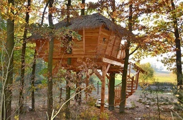 Glamping chata na vod� s wellness - ji�n� �echy