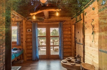Glamping chata na vod� s wellness - ji�n� �echy
