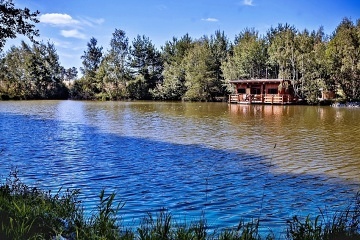 Glamping chata na vod� s wellness - ji�n� �echy