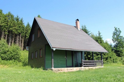 Chata samota u rybníka - loďka, koupání a rybaření