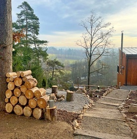 Chata s wellness - výhled na Sázavu - Vysočina