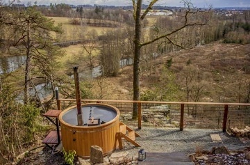 Chata s wellness - výhled na Sázavu - Vysočina