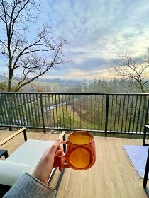 Chata s wellness - výhled na Sázavu - Vysočina