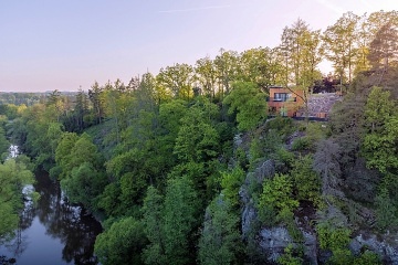 Chata s wellness - výhled na Sázavu - Vysočina